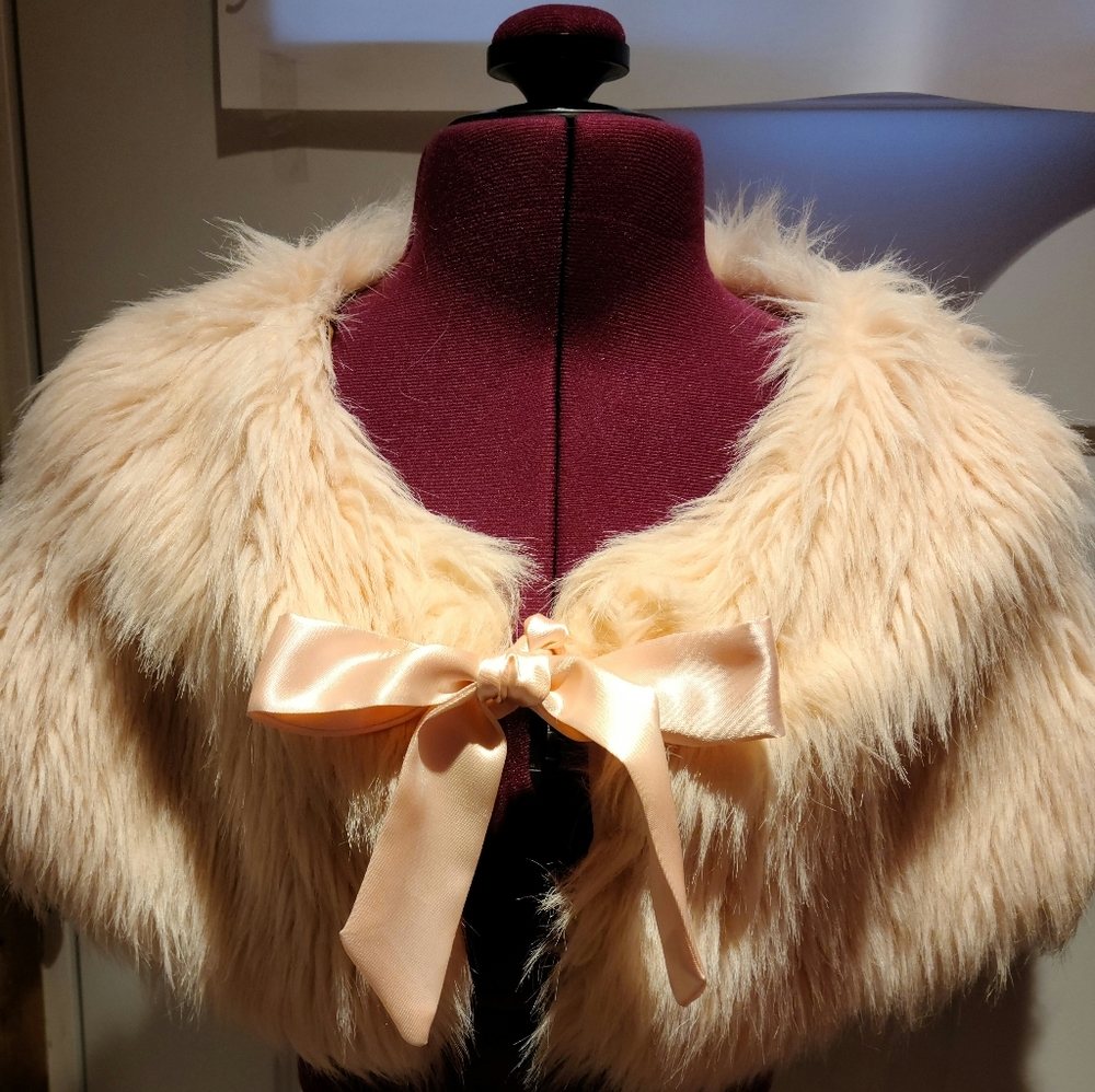 Light Pink Faux Shawl